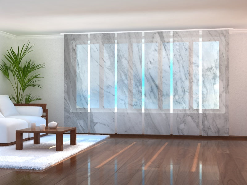 Set di 6 Tende a Pannello Marmo acquistare Set di 6 Tende a Pannello Marmo — Foto