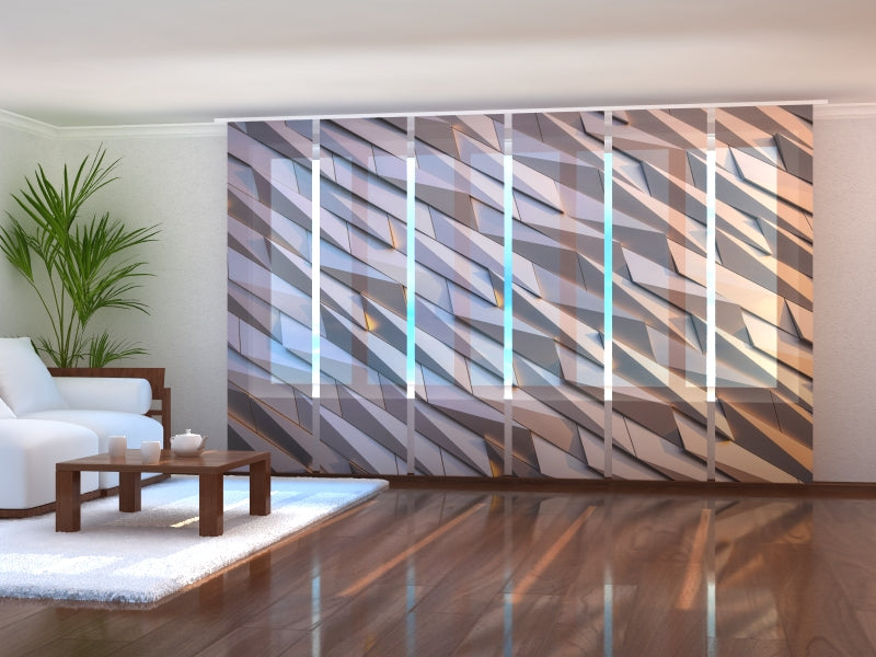 Set di 6 Tende a Pannello Ornamento Metallico acquistare Set di 6 Tende a Pannello Ornamento Metallico — Foto