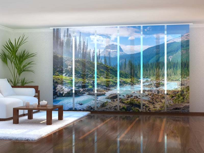 Set di 6 Tende a Pannello Fiume Mistaya acquistare Set di 6 Tende a Pannello Fiume Mistaya — Foto