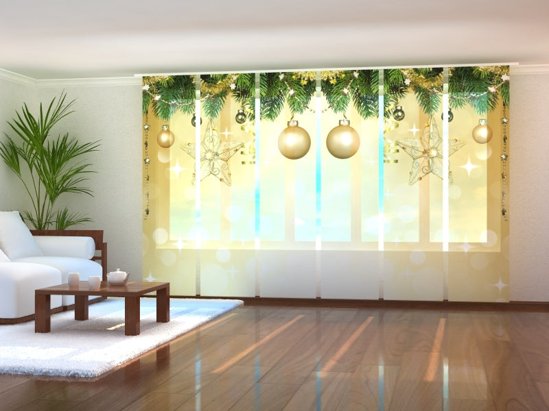 Set di 6 Tende a Pannello Shine di Capodanno acquistare Set di 6 Tende a Pannello Shine di Capodanno — Foto