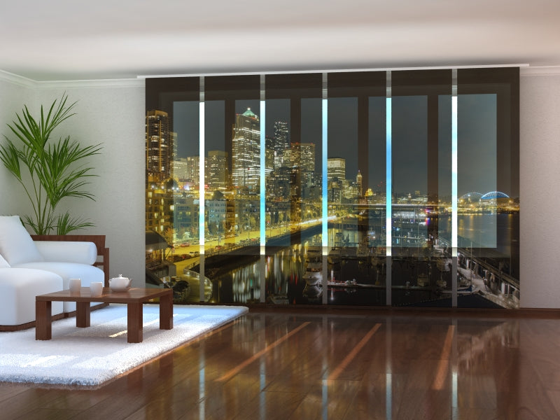 Set di 6 Tende a Pannello New York acquistare Set di 6 Tende a Pannello New York — Foto