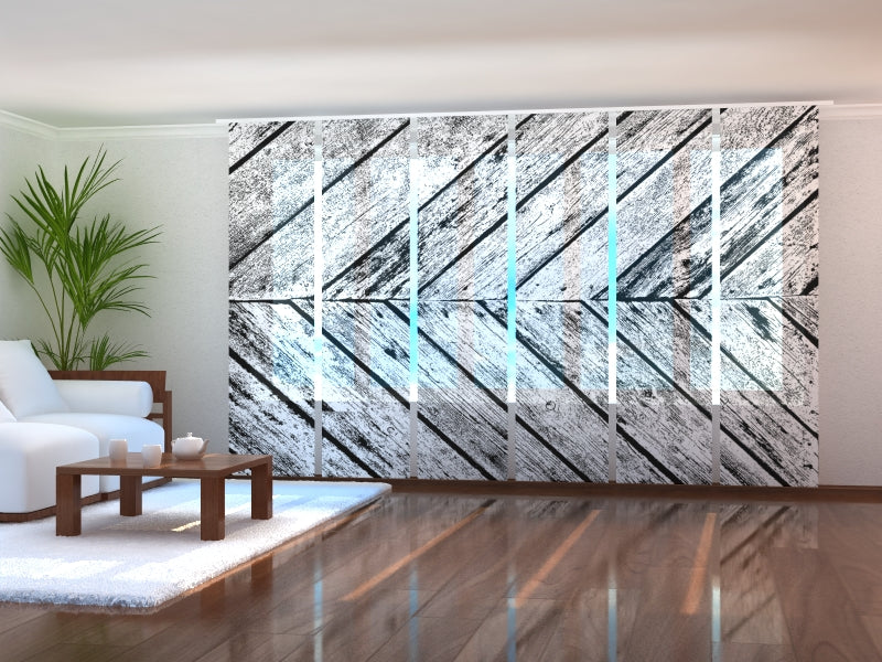 Set di 6 Tende a Pannello Legno Invecchiato Grigio acquistare Set di 6 Tende a Pannello Legno Invecchiato Grigio — Foto