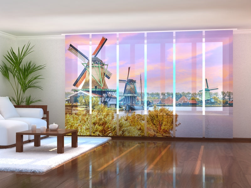 Set di 6 Tende a Pannello Vecchio Mulino acquistare Set di 6 Tende a Pannello Vecchio Mulino — Foto