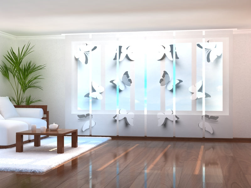 Set di 6 Tende a Pannello Farfalle di Carta acquistare Set di 6 Tende a Pannello Farfalle di Carta — Foto