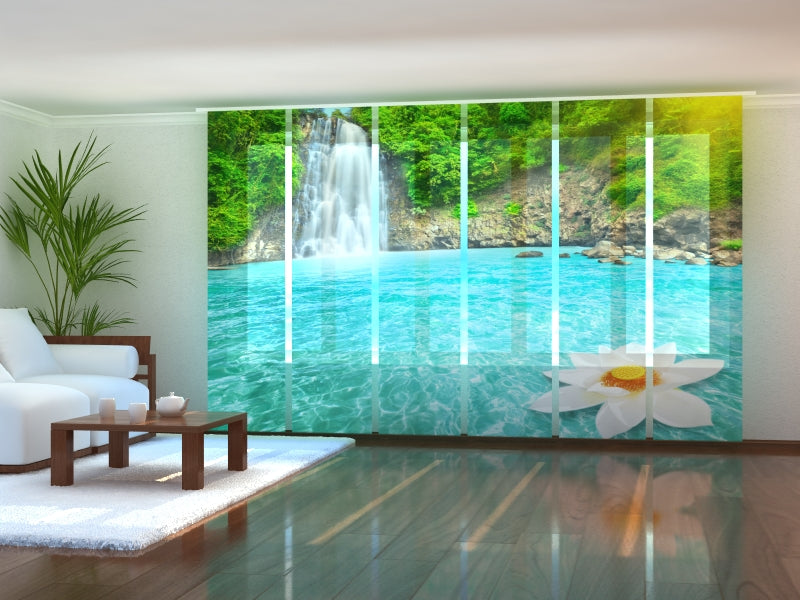 Set di 6 Tende a Pannello Giglio Paradisiaco acquistare Set di 6 Tende a Pannello Giglio Paradisiaco — Foto