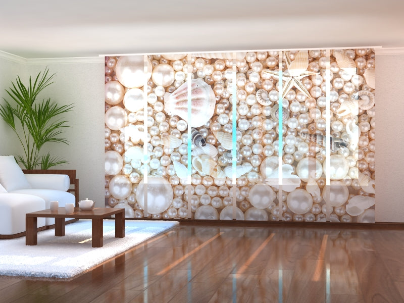 Set di 6 Tende a Pannello Perle acquistare Set di 6 Tende a Pannello Perle — Foto