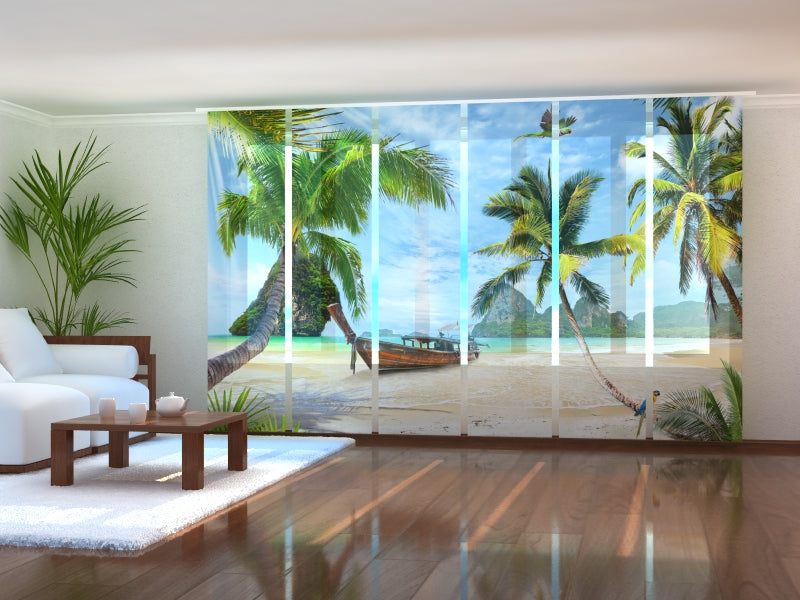 Set di 6 Tende a Pannello Isola dei Pirati acquistare Set di 6 Tende a Pannello Isola dei Pirati — Foto