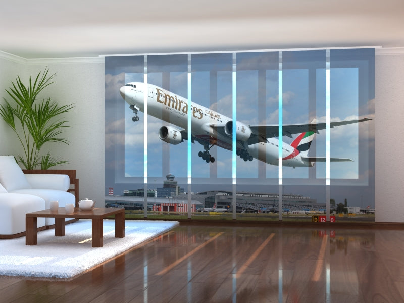 Set di 6 Tende a Pannello Aereo acquistare Set di 6 Tende a Pannello Aereo — Foto