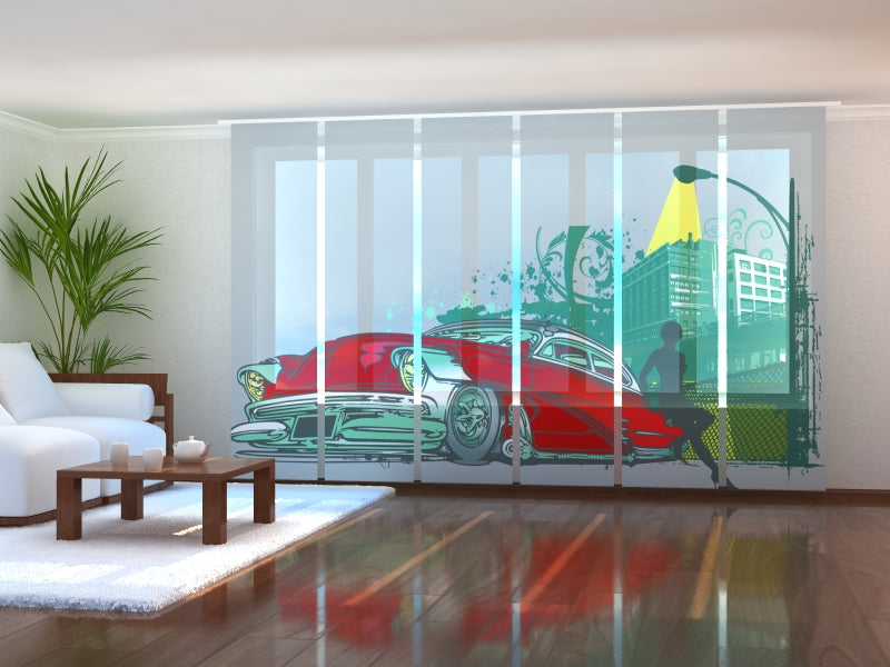 Set di 6 Tende a Pannello Retrò acquistare Set di 6 Tende a Pannello Retrò — Foto