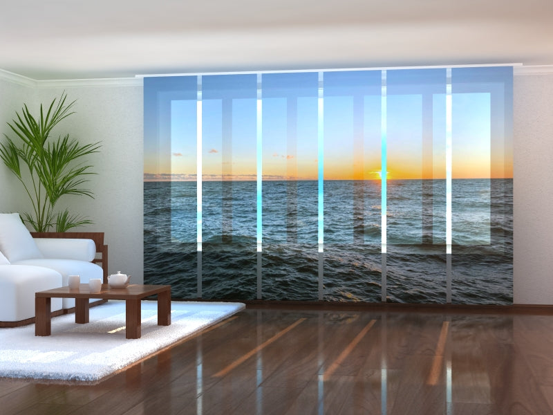 Set di 6 Tende a Pannello Tramonto nel Mar Baltico acquistare Set di 6 Tende a Pannello Tramonto nel Mar Baltico — Foto