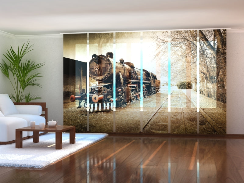 Set di 6 Tende a Pannello Treno Vintage acquistare Set di 6 Tende a Pannello Treno Vintage — Foto