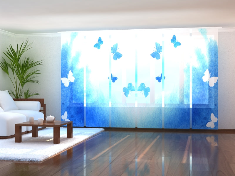 Set di 6 Tende a Pannello Farfalle ad Acquerello acquistare Set di 6 Tende a Pannello Farfalle ad Acquerello — Foto