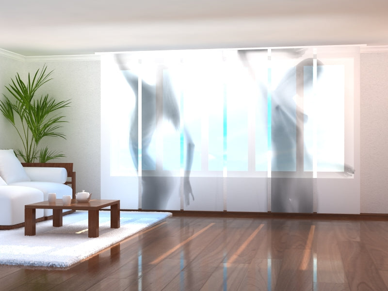 Set di 6 Tende a Pannello Ombre di Donne acquistare Set di 6 Tende a Pannello Ombre di Donne — Foto