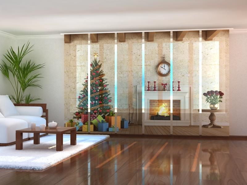 Set di 6 Tende a Pannello Interni di Capodanno acquistare Set di 6 Tende a Pannello Interni di Capodanno — Foto