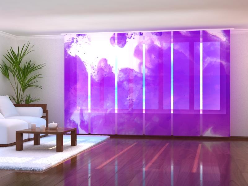 Set di 6 Tende a Pannello Violetta Cloud acquistare Set di 6 Tende a Pannello Violetta Cloud — Foto