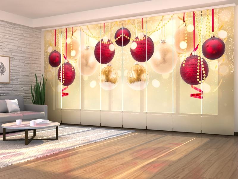 Set di 8 Tende a Pannello Bagliore di Natale acquistare Set di 8 Tende a Pannello Bagliore di Natale — Foto