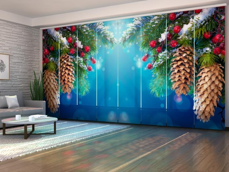 Set di 8 Tende a Pannello Pigne acquistare Set di 8 Tende a Pannello Pigne — Foto