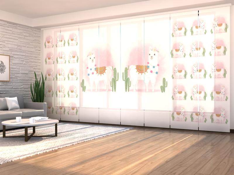 Set di 8 Tende a Pannello Alpaca Carino acquistare Set di 8 Tende a Pannello Alpaca Carino — Foto