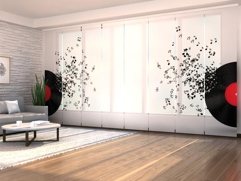 Set di 8 Tende a Pannello Musica acquistare Set di 8 Tende a Pannello Musica — Foto