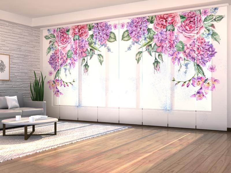 Set di 8 Tende a Pannello Acquerello Estivo acquistare Set di 8 Tende a Pannello Acquerello Estivo — Foto