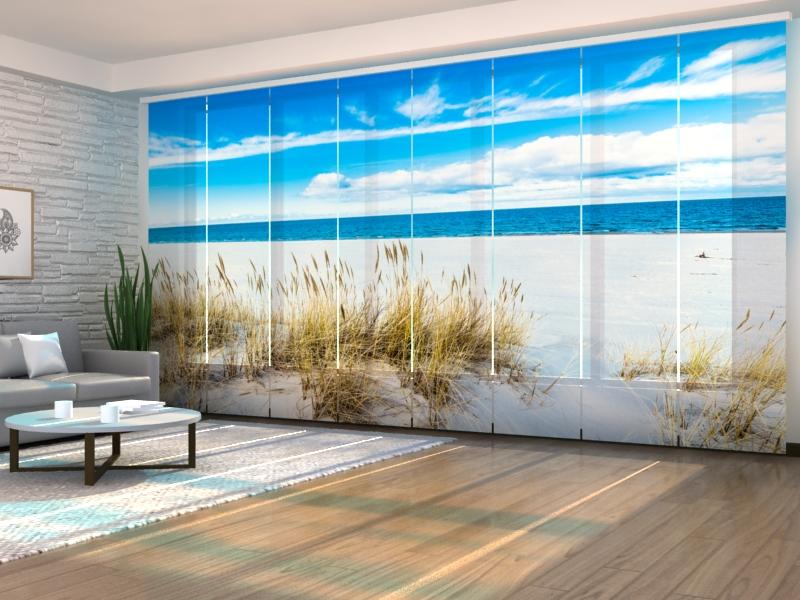 Set di 8 Tende a Pannello Costa Bianca acquistare Set di 8 Tende a Pannello Costa Bianca — Foto