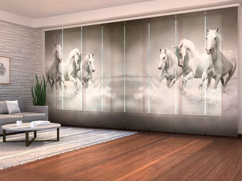 Set di 8 Tende a Pannello Grazia Bianca acquistare Set di 8 Tende a Pannello Grazia Bianca — Foto