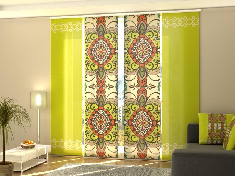 Set di 4 Tende a Pannello Aztechi acquistare Set di 4 Tende a Pannello Aztechi — Foto