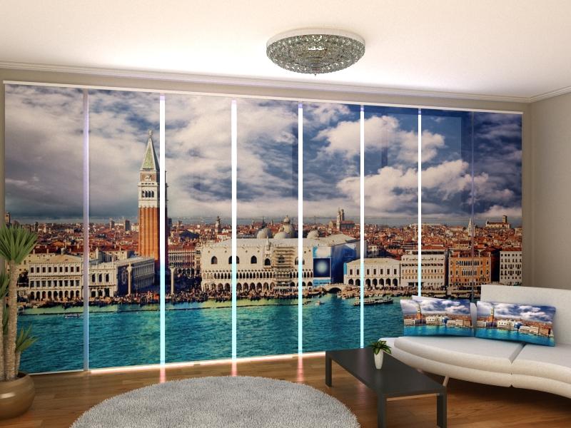 Set di 8 Tende a Pannello Torre dell'Orologio acquistare Set di 8 Tende a Pannello Torre dell'Orologio — Foto