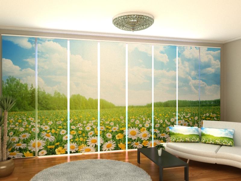 Set di 8 Tende a Pannello Camomilla di Campo acquistare Set di 8 Tende a Pannello Camomilla di Campo — Foto