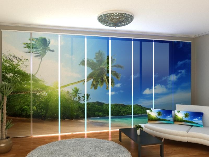 Set di 8 Tende a Pannello Oceano acquistare Set di 8 Tende a Pannello Oceano — Foto