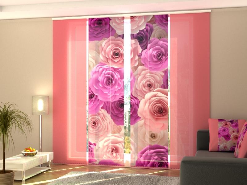 Set di 4 Tende a Pannello Roses Carolina acquistare Set di 4 Tende a Pannello Roses Carolina — Foto