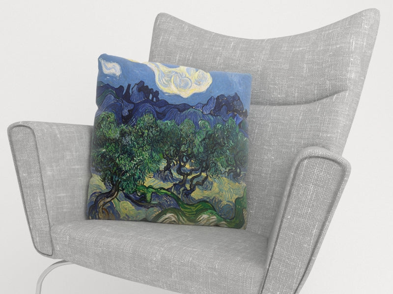 Federe per Cuscini Ulivo sul Fondo Delle Alpilles Vincent Van Gogh acquistare Federe per Cuscini Ulivo sul Fondo Delle Alpilles Vincent Van Gogh — Foto