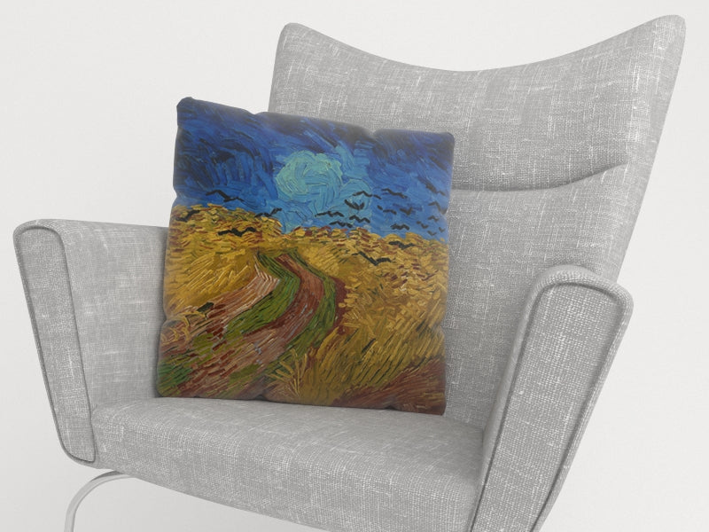 Federe per Cuscini Campo di Grano con Volo di Corvi Vincent Van Gogh acquistare Federe per Cuscini Campo di Grano con Volo di Corvi Vincent Van Gogh — Foto