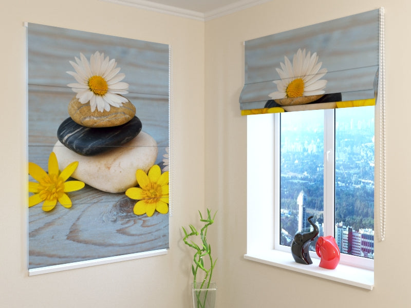 Tende a Pacchetto Camomille e Pietre acquistare Tende a Pacchetto Camomille e Pietre — Foto