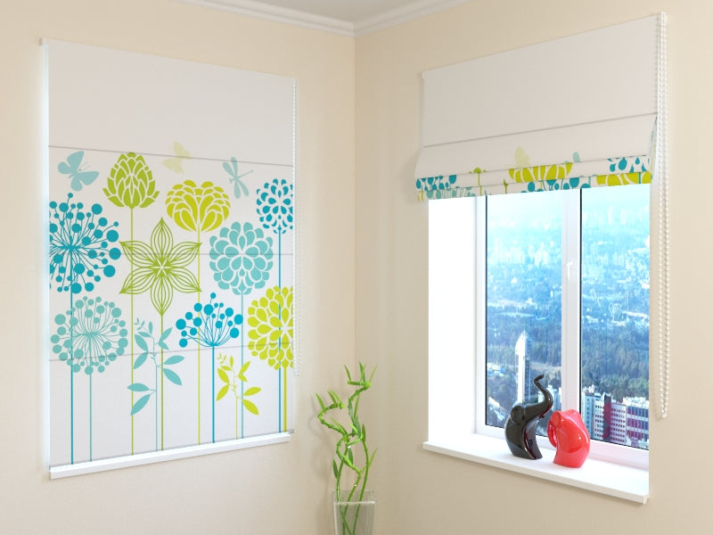 Tende a Pacchetto Fiori Stilizzati acquistare Tende a Pacchetto Fiori Stilizzati — Foto