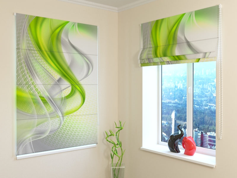 Tende a Pacchetto Astrazione Verde acquistare Tende a Pacchetto Astrazione Verde — Foto