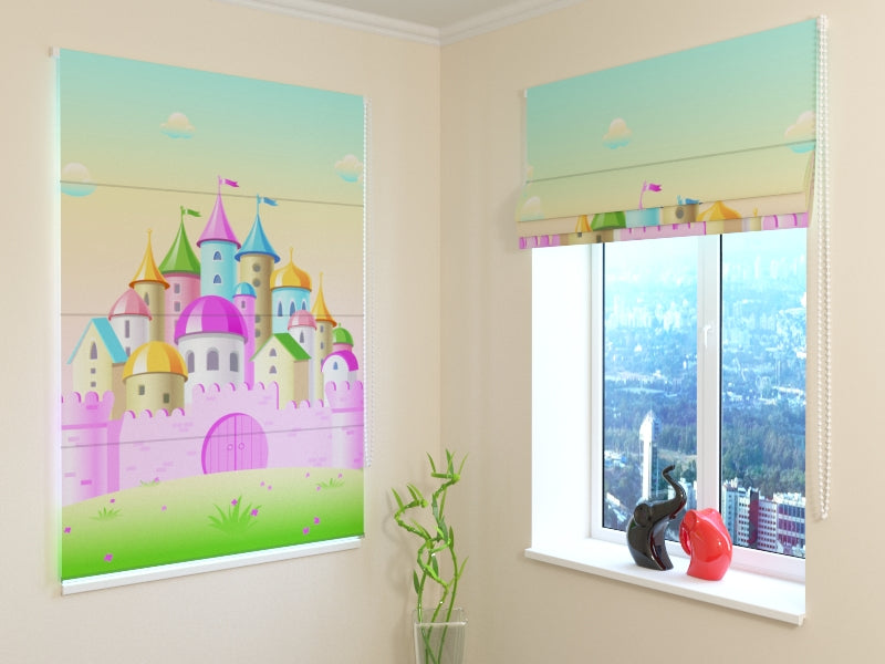 Tende a Pacchetto Castello Rosa acquistare Tende a Pacchetto Castello Rosa — Foto