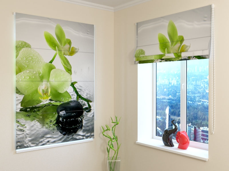 Tende a Pacchetto Orchidea Color Pistacchio acquistare Tende a Pacchetto Orchidea Color Pistacchio — Foto