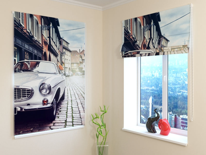 Tende a Pacchetto Città Retrò acquistare Tende a Pacchetto Città Retrò — Foto