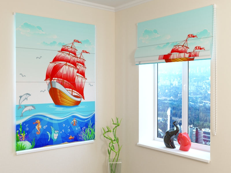 Tende a Pacchetto Vele Scarlatte acquistare Tende a Pacchetto Vele Scarlatte — Foto