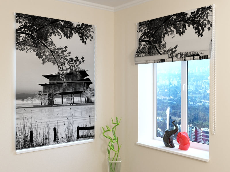 Tende a Pacchetto Paesaggio Сinese acquistare Tende a Pacchetto Paesaggio Сinese — Foto