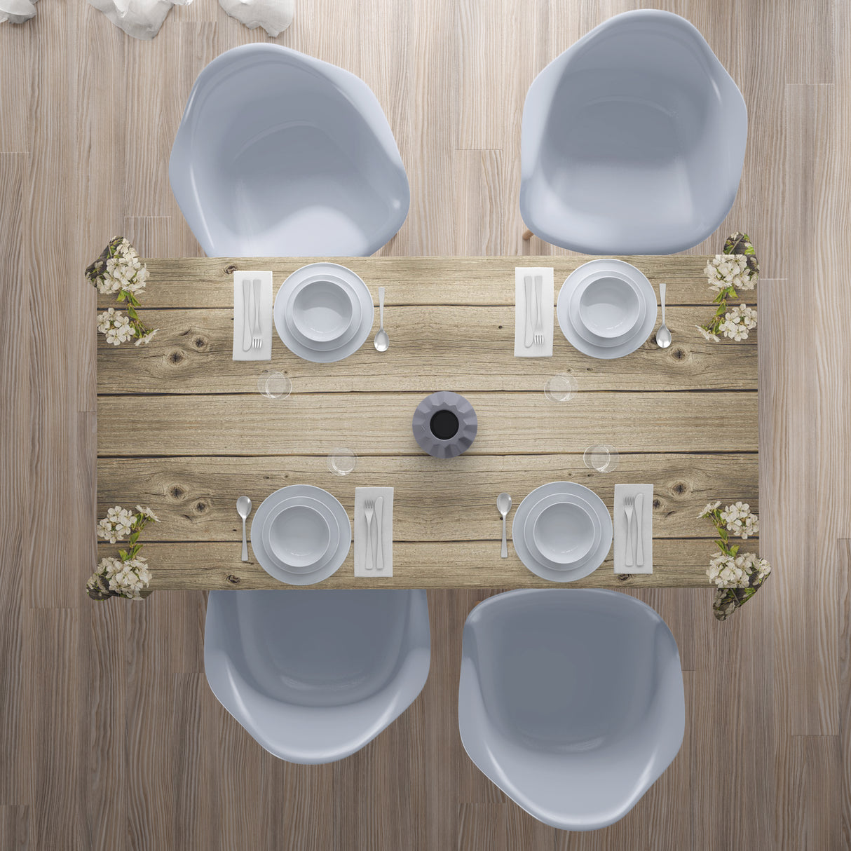 Tovaglia Fiore e Legno acquistare Tovaglia Fiore e Legno — Foto