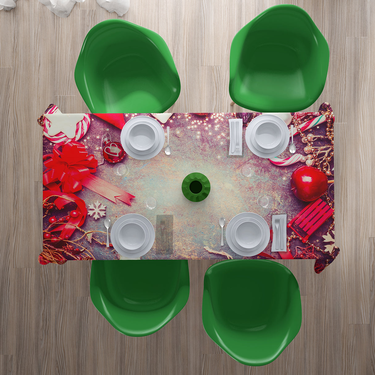 Tovaglia Natale Rosso acquistare Tovaglia Natale Rosso — Foto