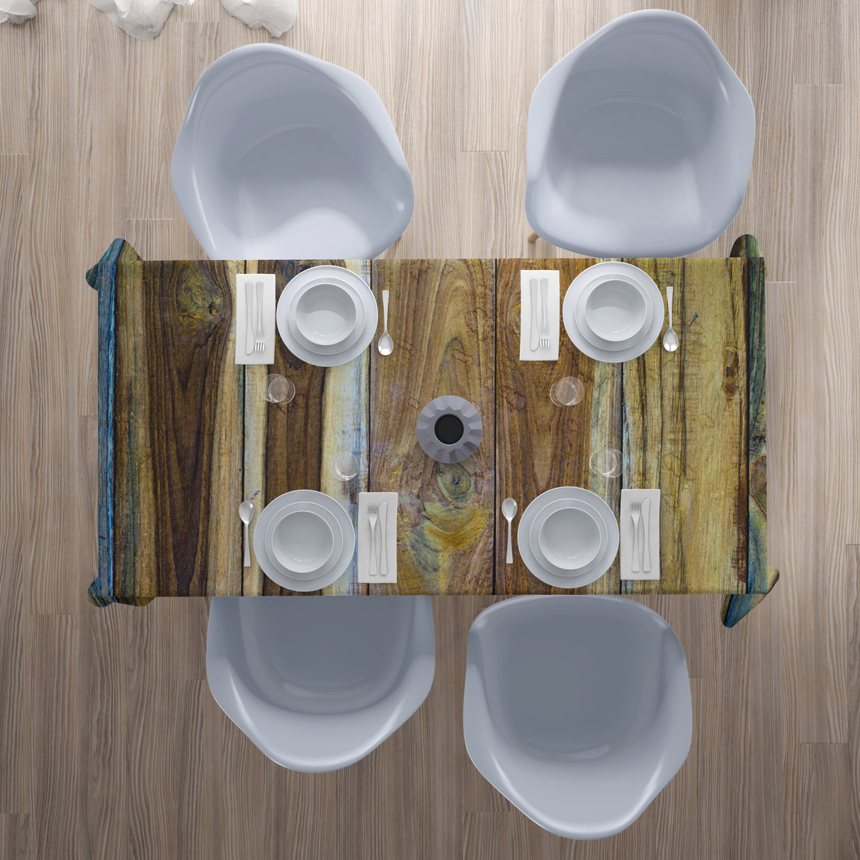 Tovaglia Legno Colorata acquistare Tovaglia Legno Colorata — Foto