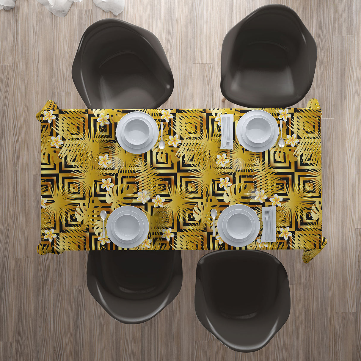 Tovaglia Foglie di Palma Dorate acquistare Tovaglia Foglie di Palma Dorate — Foto