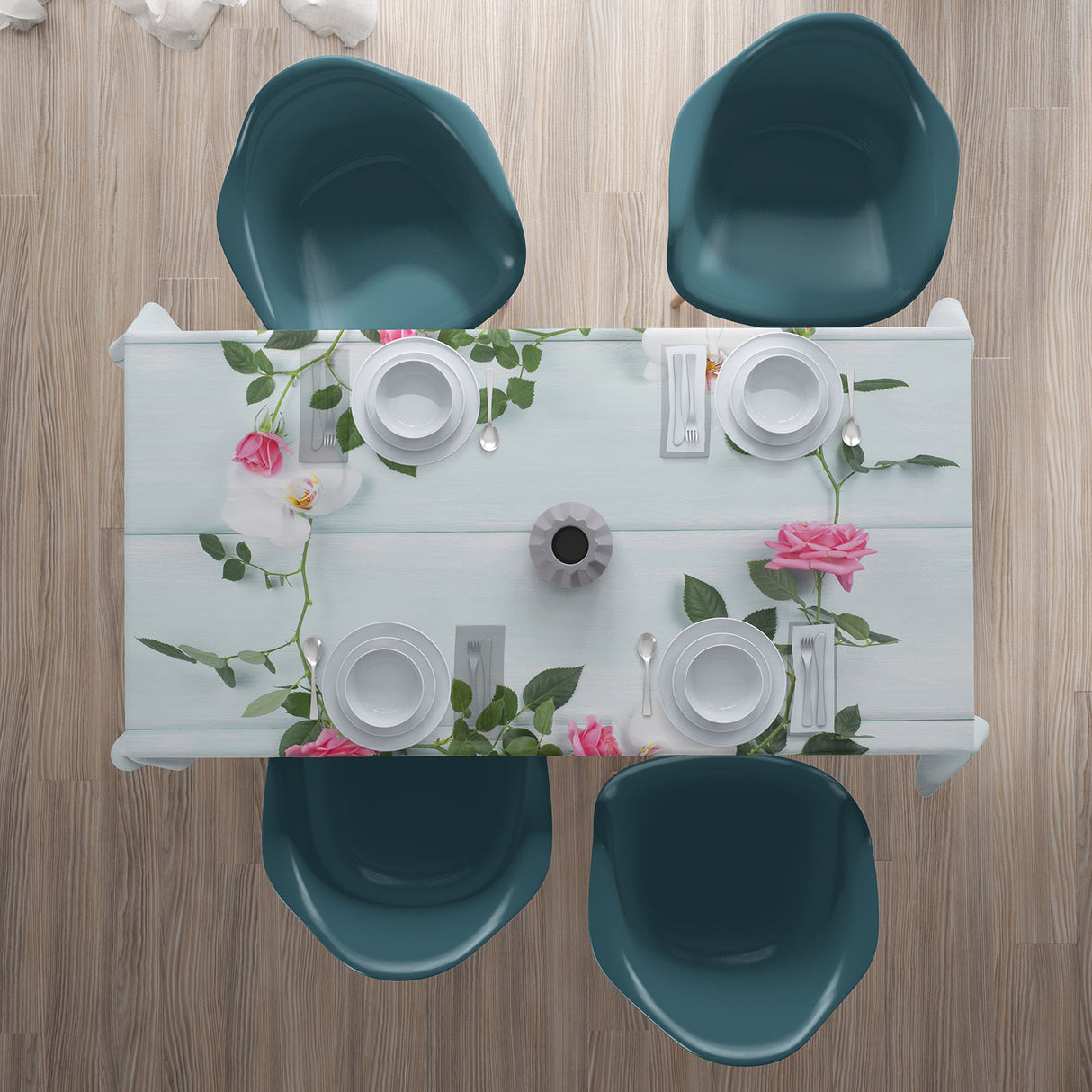 Tovaglia Rose e Orchidee acquistare Tovaglia Rose e Orchidee — Foto