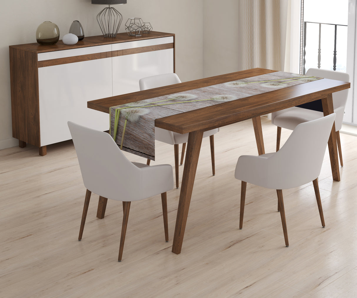 Tappeto Runner da Tavola Denti di Leone d'Aria acquistare Tappeto Runner da Tavola Denti di Leone d'Aria — Foto