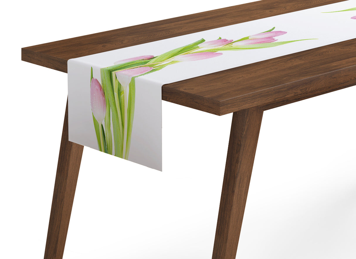 Tappeto Runner da Tavola Meravigliosa Tulipani Rosa acquistare Tappeto Runner da Tavola Meravigliosa Tulipani Rosa — Foto