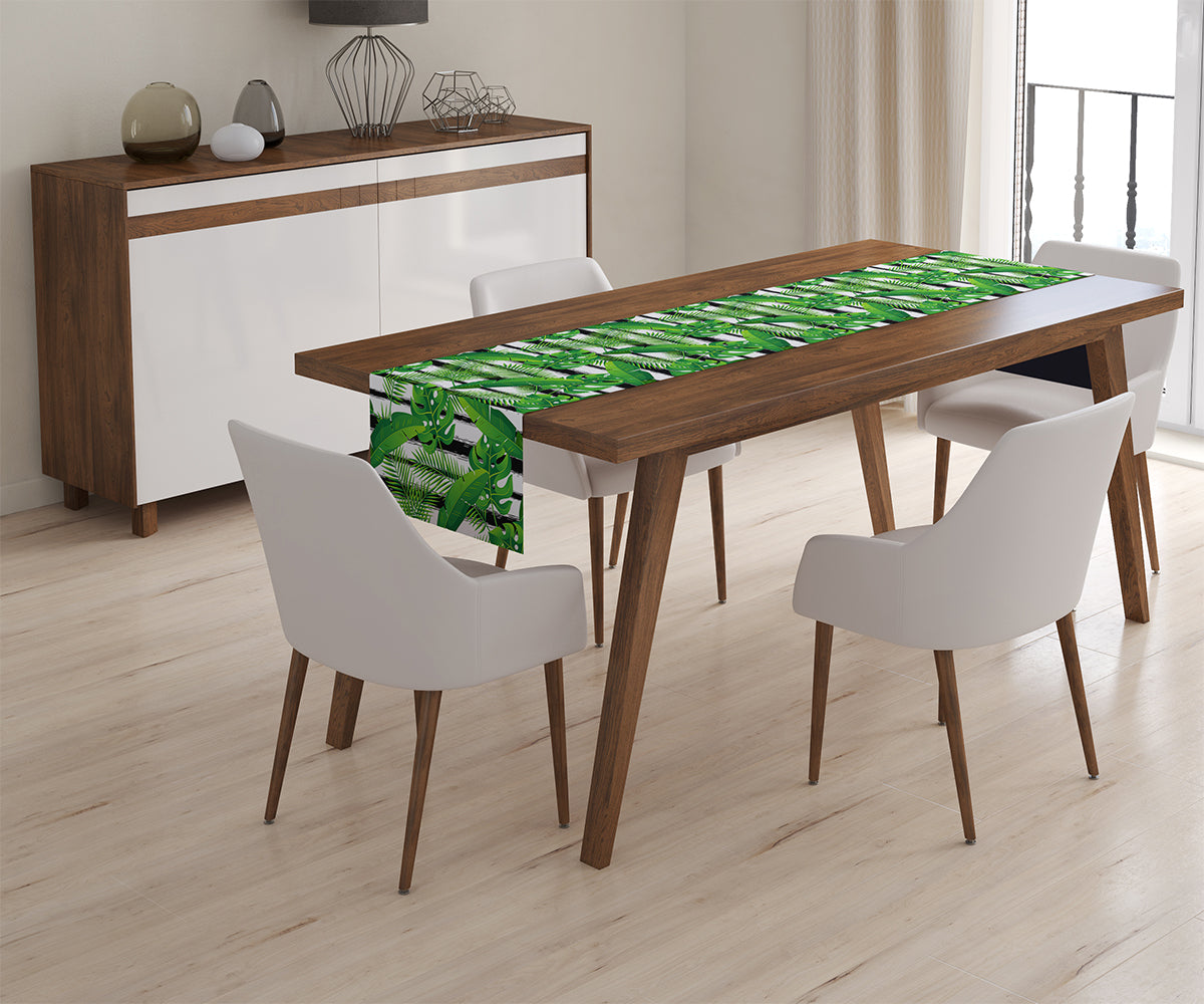 Tappeto Runner da Tavola Piante Esotiche Tropicali acquistare Tappeto Runner da Tavola Piante Esotiche Tropicali — Foto