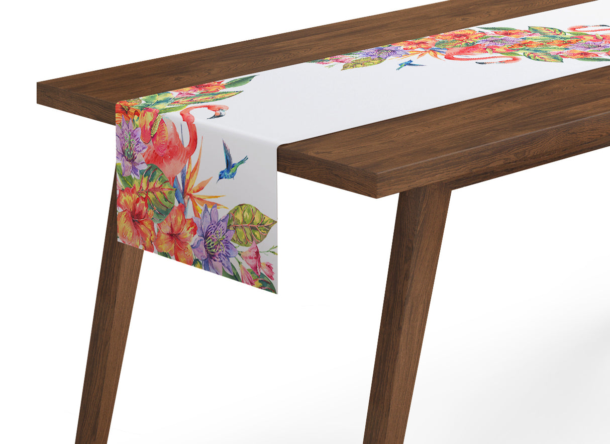 Tappeto Runner da Tavola Fenicottero Tropicale acquistare Tappeto Runner da Tavola Fenicottero Tropicale — Foto